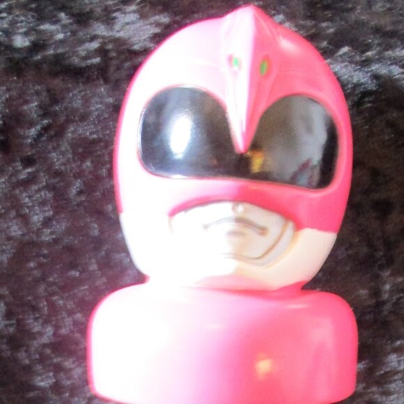 Vintage 1994 Saban Mighty Morphin Power Rangers Pink Head Sports/Water Bottle - Picture 1 of 10
